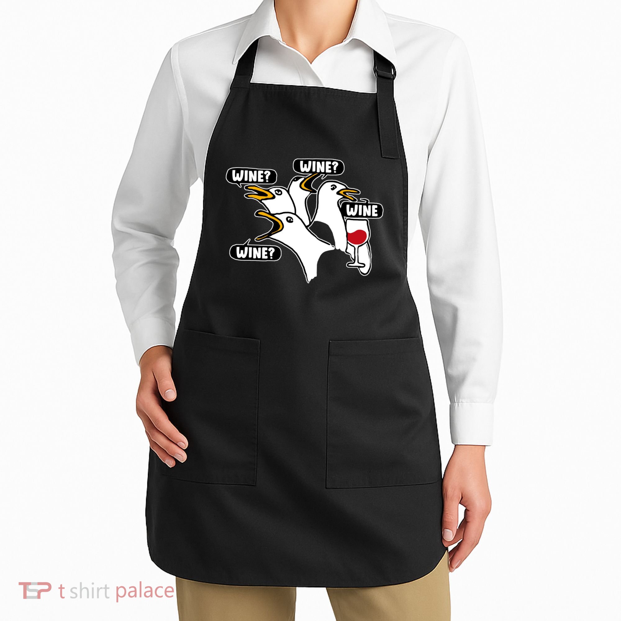 Wine Seagulls Apron