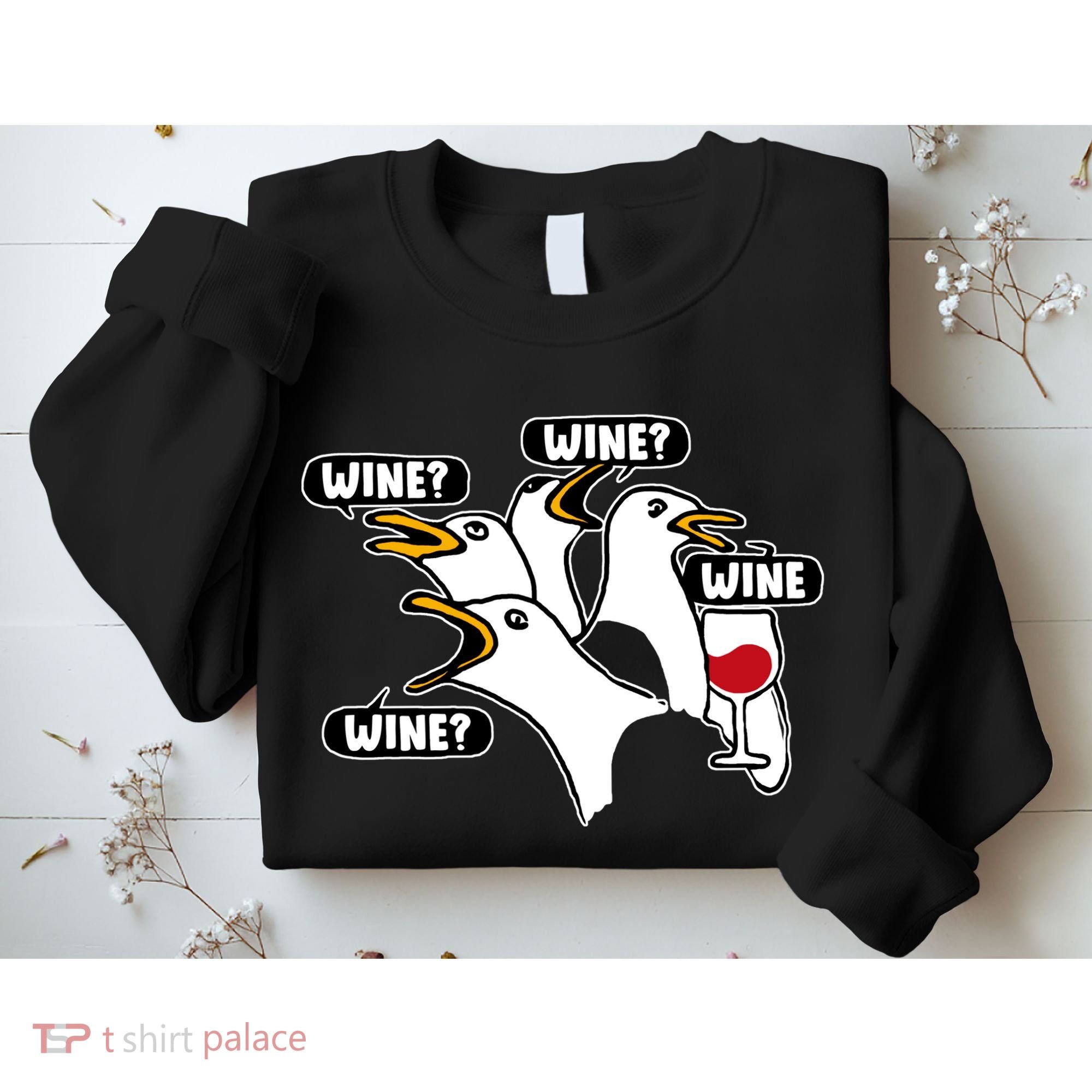 Wine Seagulls Sweatshirt