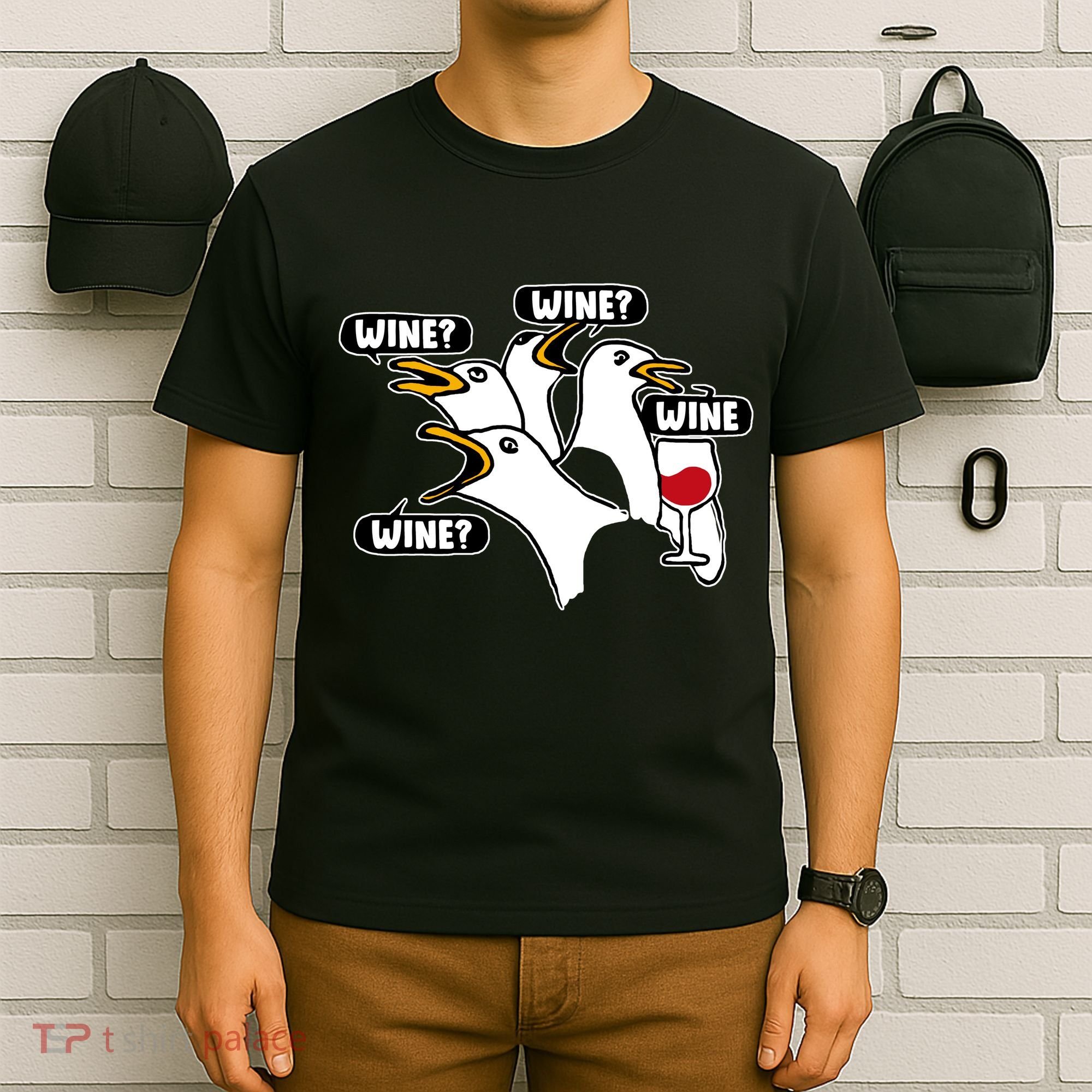 Wine Seagulls T-Shirt