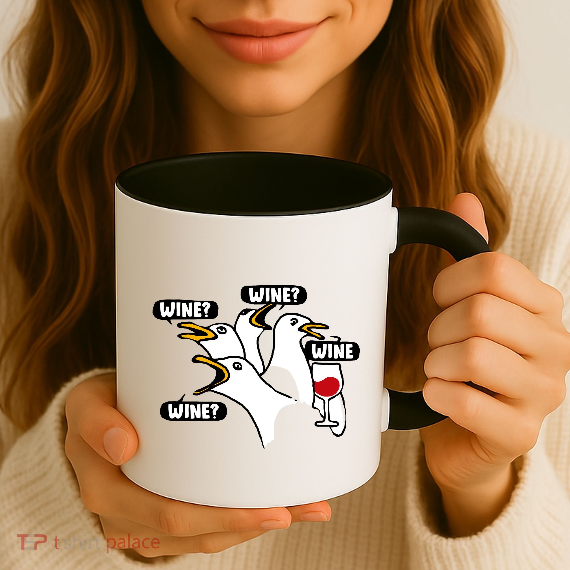 Wine Seagulls Coffee Mug