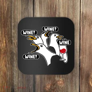 Wine Seagulls Coaster