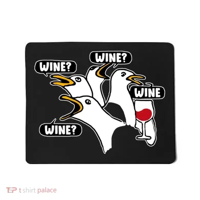 Wine Seagulls Mousepad