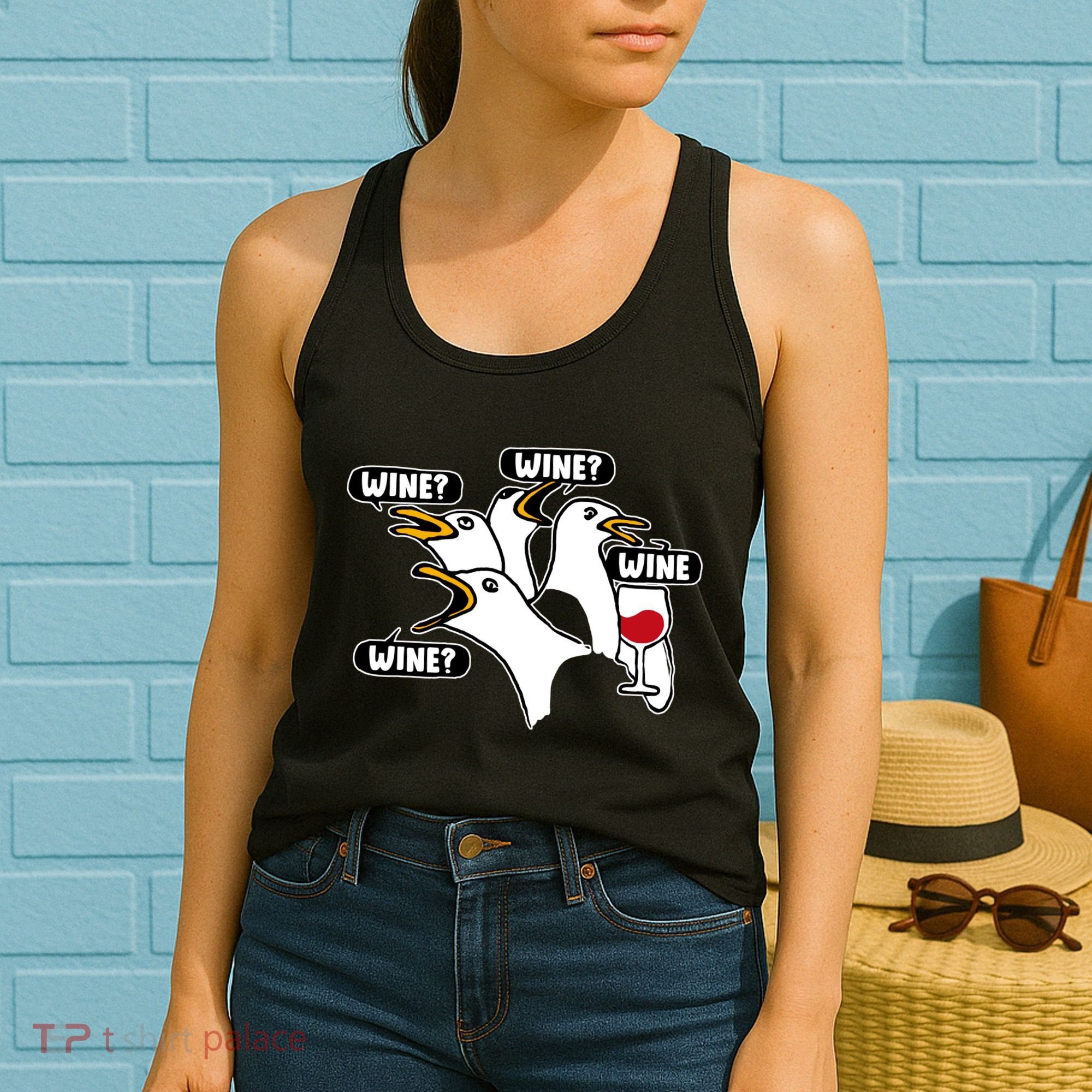 Wine Seagulls Women's Tank Top
