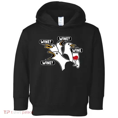 Wine Seagulls Toddler Hoodie