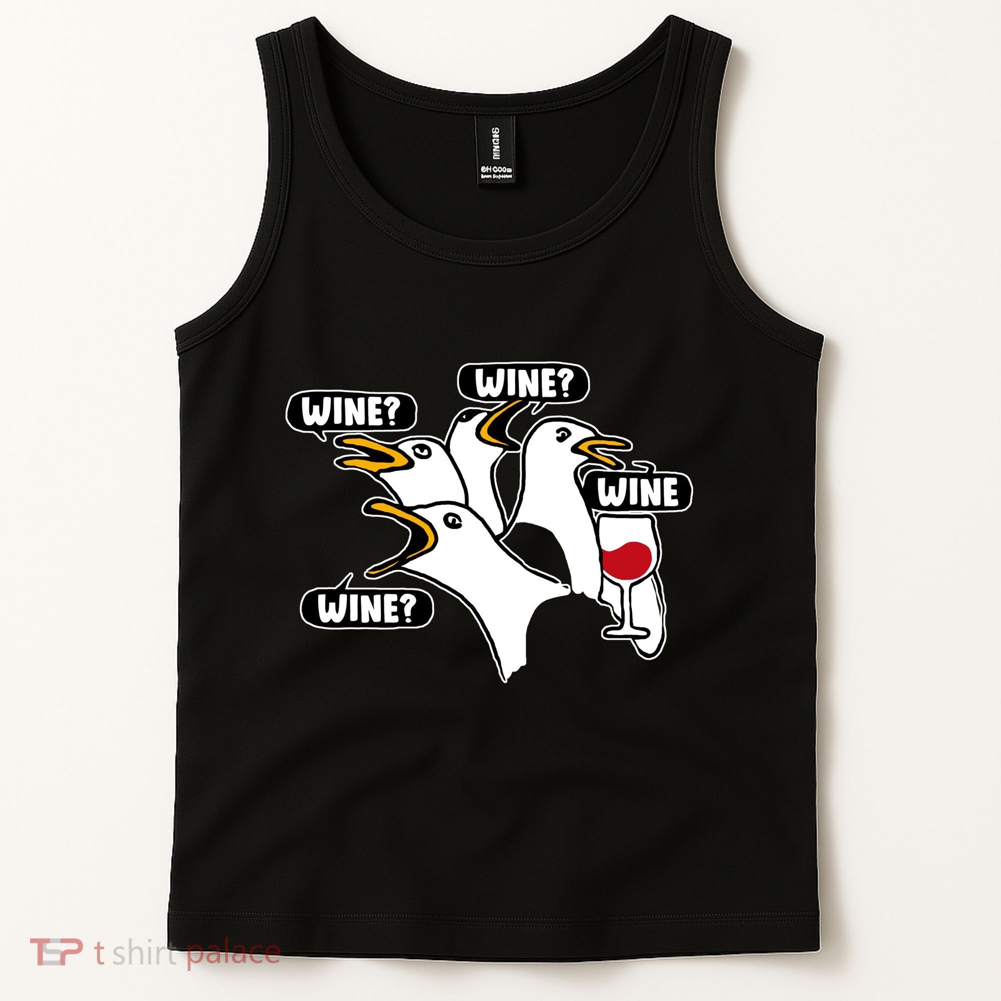Wine Seagulls Tank Top