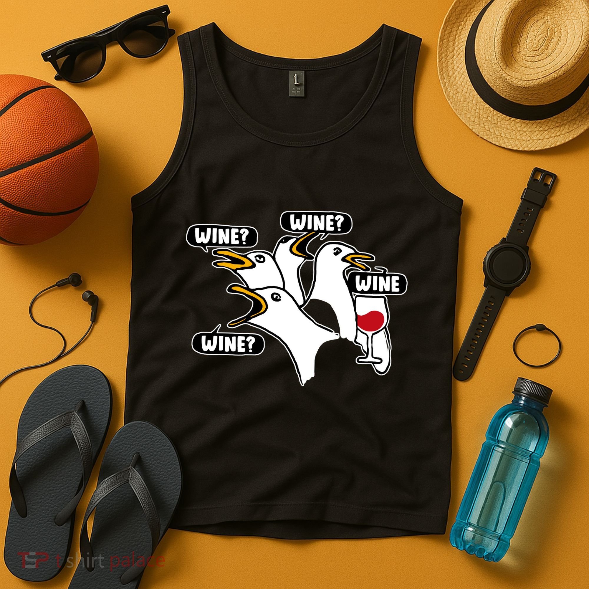 Wine Seagulls Tank Top