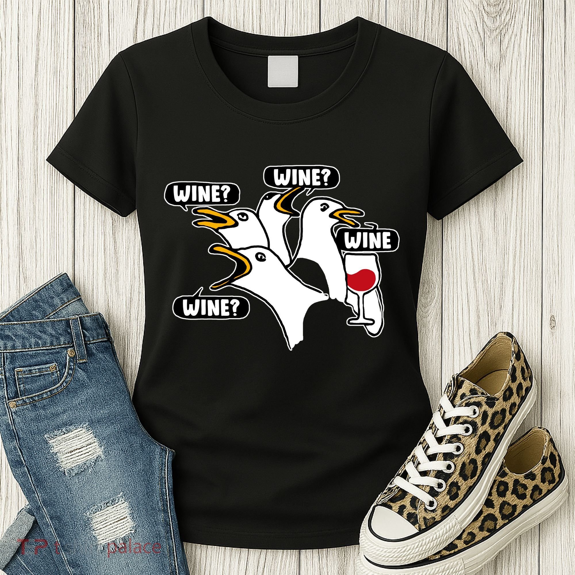 Wine Seagulls Women's T-Shirt