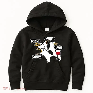 Wine Seagulls Kids Hoodie
