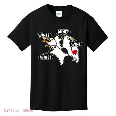 Wine Seagulls Kids T-Shirt