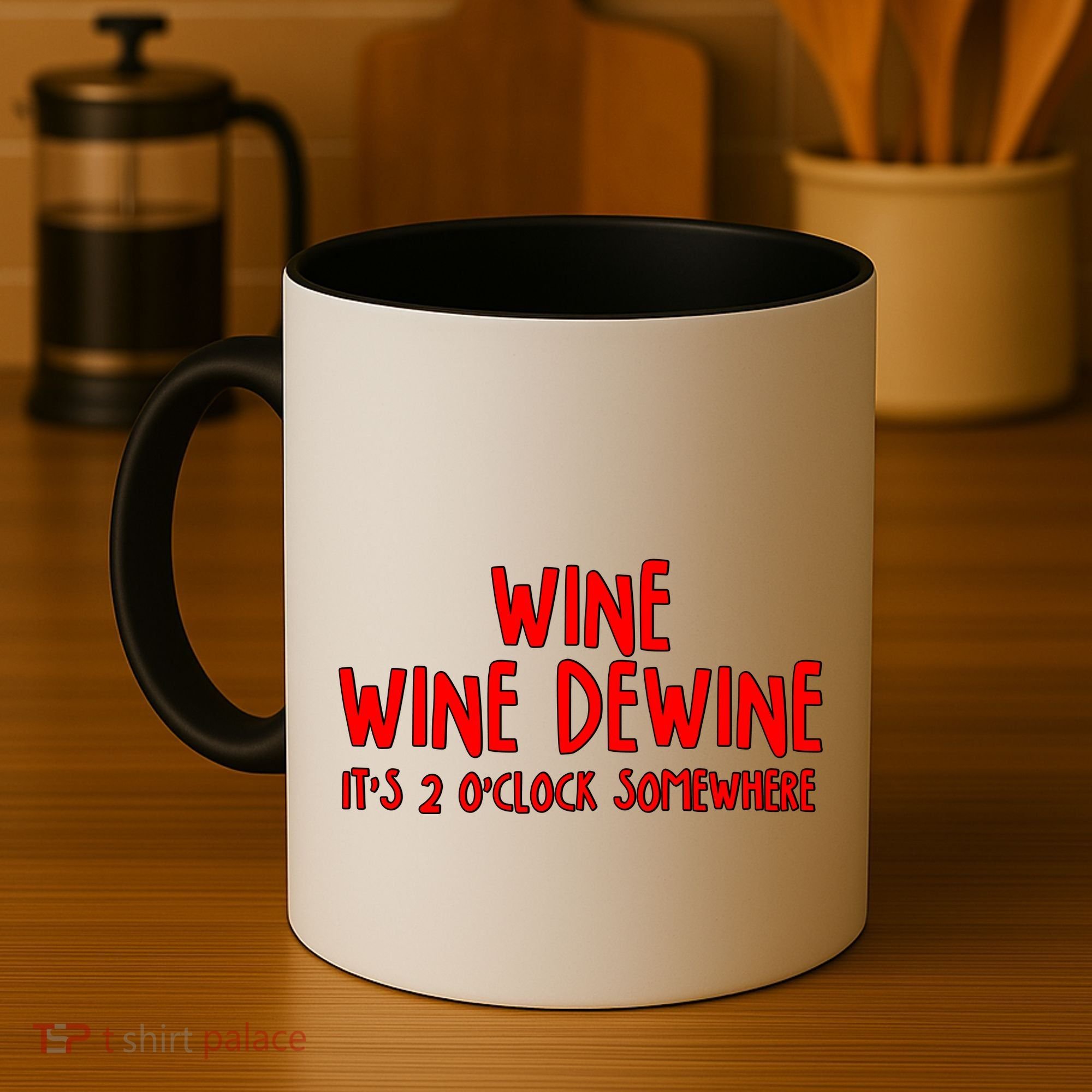 Wine Wine Dewine It's 2 O'Clock Somewhere Coffee Mug