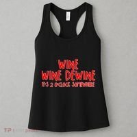 Wine Wine Dewine It's 2 O'Clock Somewhere Women's Tank Top thumb 3