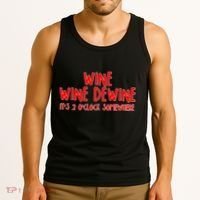 Wine Wine Dewine It's 2 O'Clock Somewhere Tank Top thumb 3