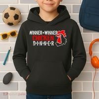 Winner Winner Chicken Dinner Kids Hoodie thumb 2