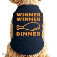 Winner Winner Chicken Dinner Funny Gaming Doggie Tank thumb 0