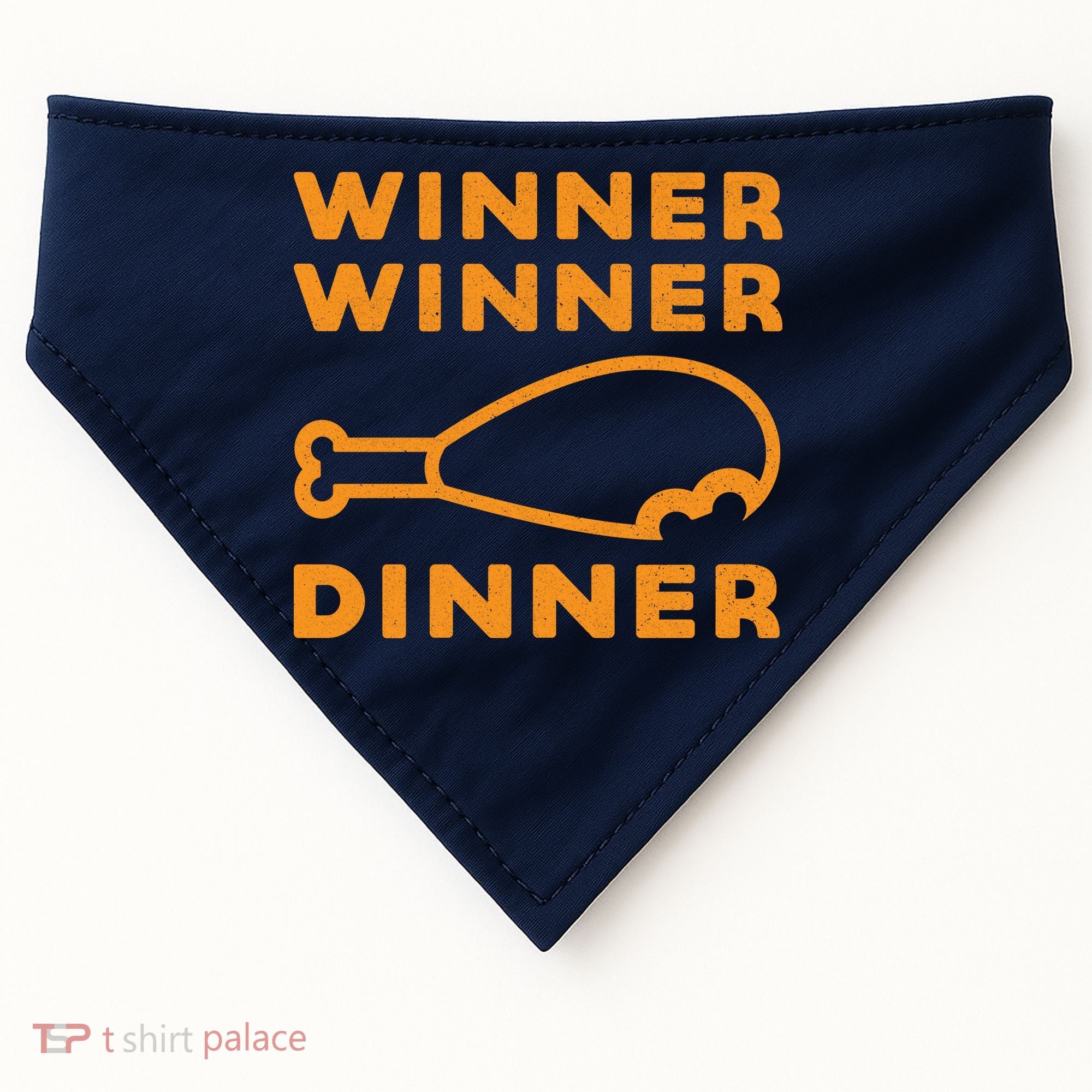 Winner Winner Chicken Dinner Funny Gaming USA-Made Doggie Bandana