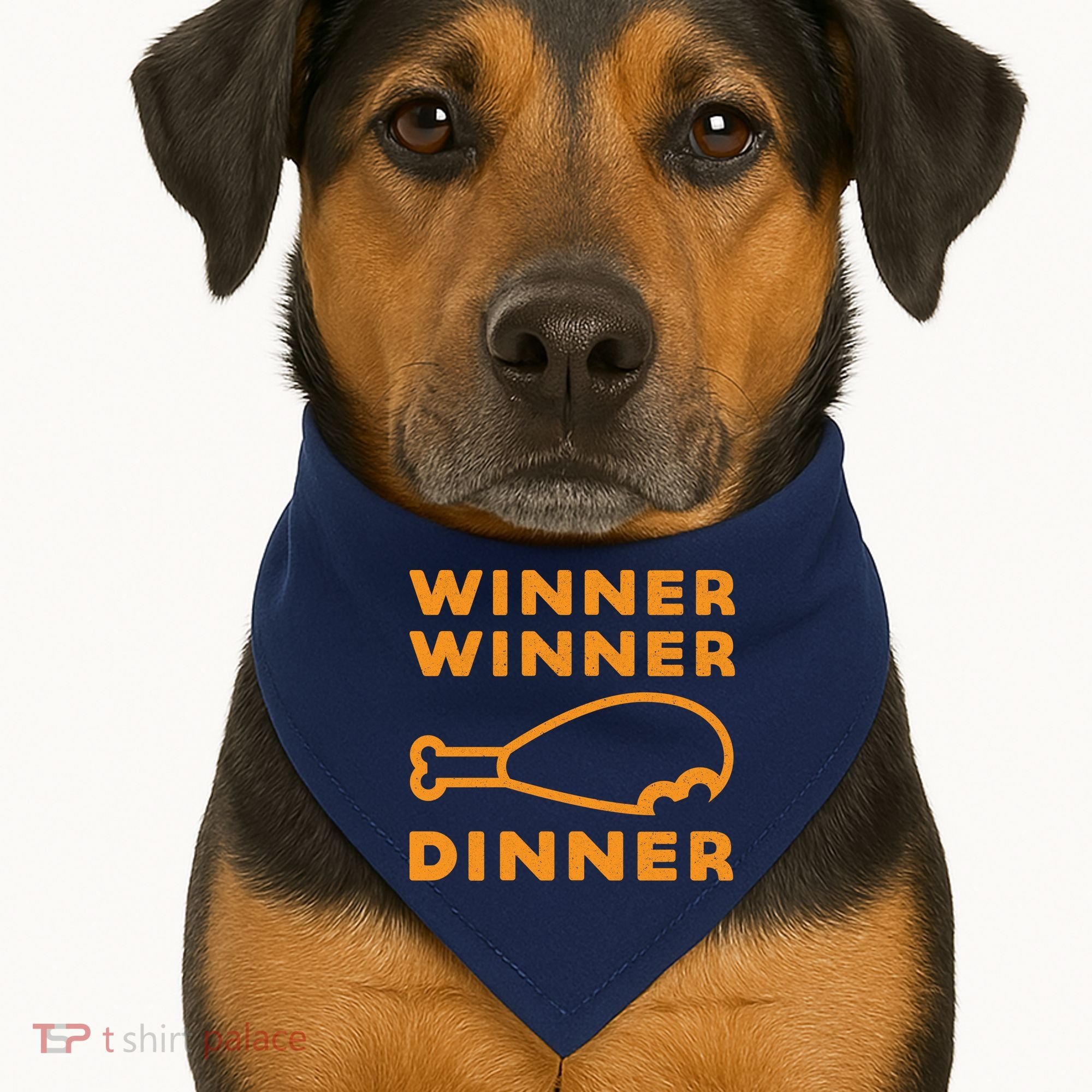 Winner Winner Chicken Dinner Funny Gaming USA-Made Doggie Bandana
