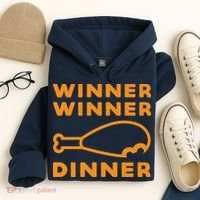 Winner Winner Chicken Dinner Funny Gaming Hoodie thumb 4