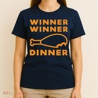 Winner Winner Chicken Dinner Funny Gaming T-Shirt thumb 4