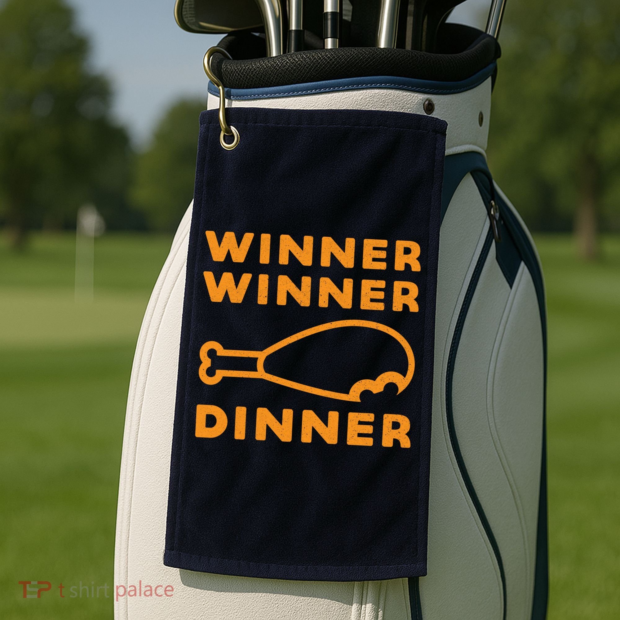 Winner Winner Chicken Dinner Funny Gaming Golf Towel