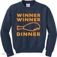 Winner Winner Chicken Dinner Funny Gaming Kids Sweatshirt thumb 0