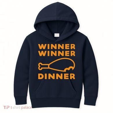 Winner Winner Chicken Dinner Funny Gaming Kids Hoodie