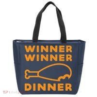 Winner Winner Chicken Dinner Funny Gaming Tote Bag thumb 0