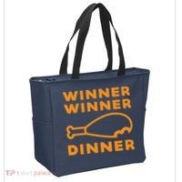 Winner Winner Chicken Dinner Funny Gaming Tote Bag thumb 2