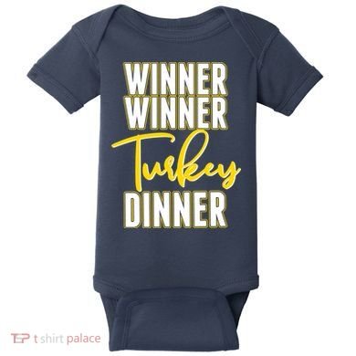 Winner Winner Turkey Dinner Baby Bodysuit