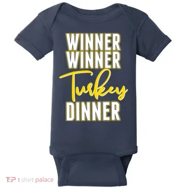 Winner Winner Turkey Dinner Baby Bodysuit