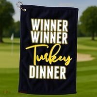 Winner Winner Turkey Dinner Golf Towel thumb 1