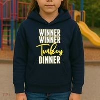 Winner Winner Turkey Dinner Kids Hoodie thumb 3
