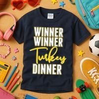 Winner Winner Turkey Dinner Kids T-Shirt thumb 3