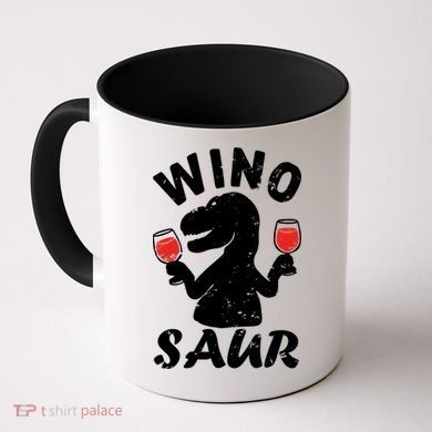 Wino Saur Funny Wine Coffee Mug