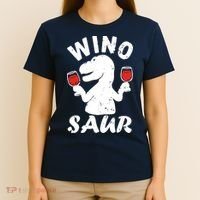 Wino Saur Funny Wine T-Shirt thumb 4