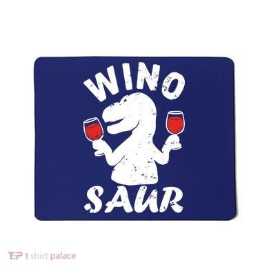 Wino Saur Funny Wine Mousepad