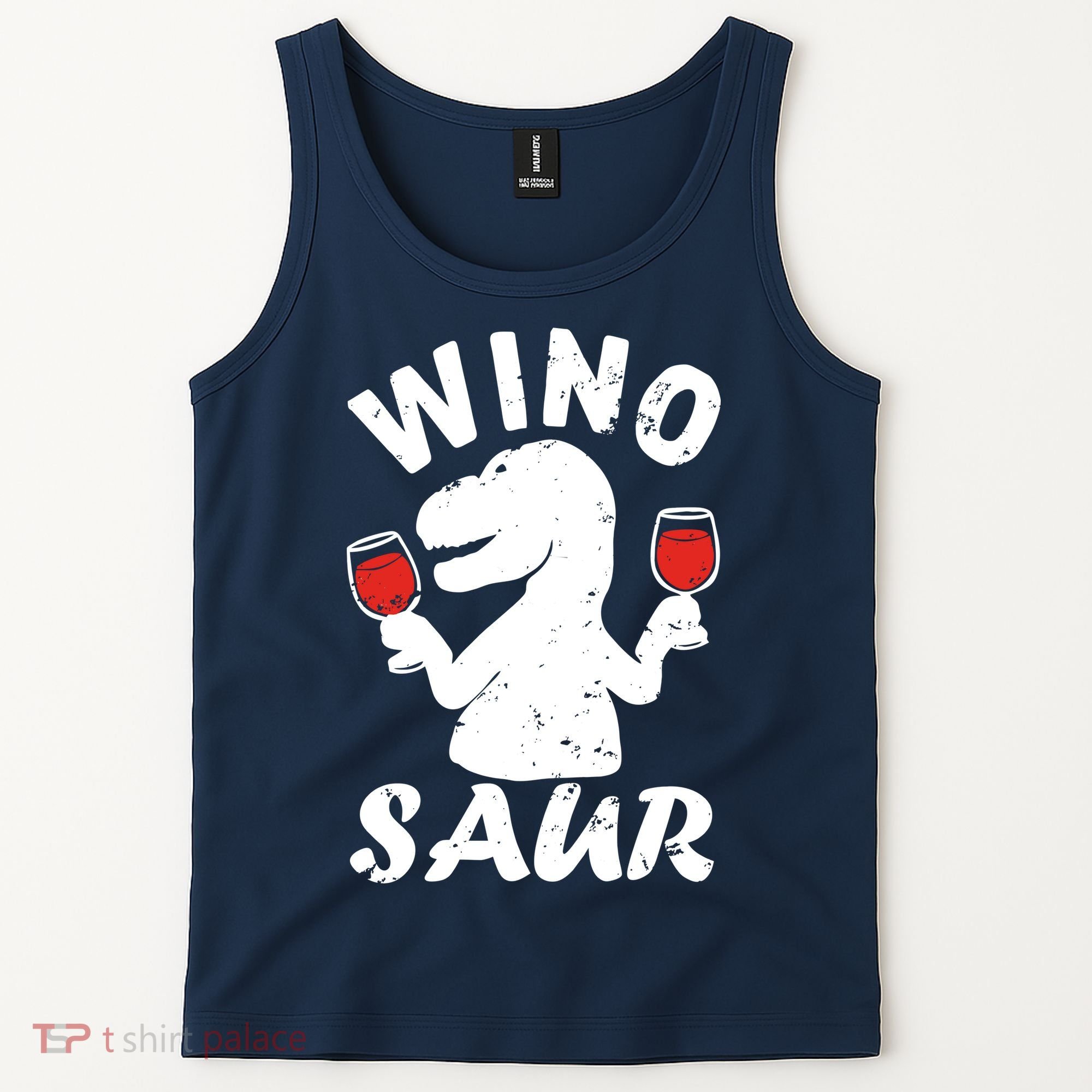 Wino Saur Funny Wine Tank Top