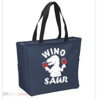 Wino Saur Funny Wine Tote Bag thumb 2