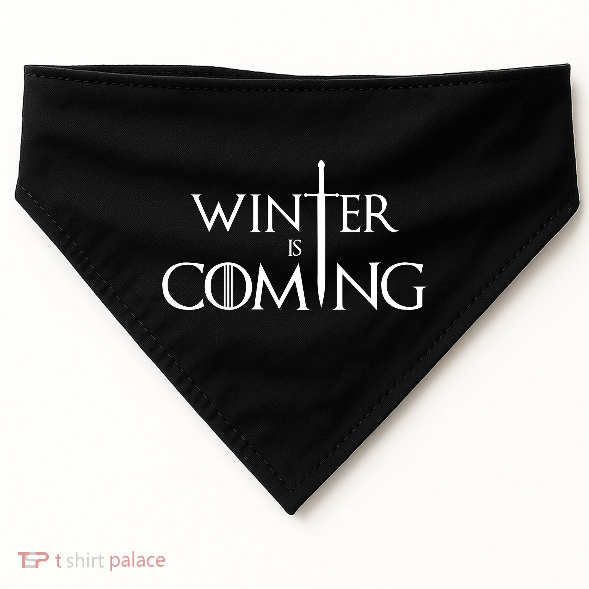 Winter Is Coming USA-Made Doggie Bandana