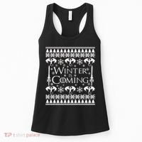 Winter is Coming Ugly Christmas Sweater Design Women's Tank Top thumb 0