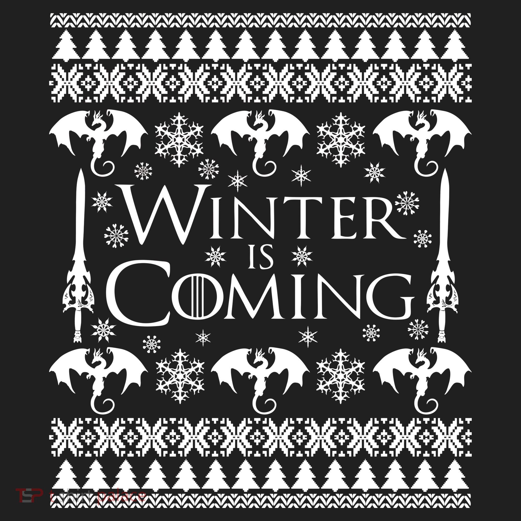 Winter is Coming Ugly Christmas Sweater Design Hat