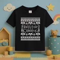 Winter is Coming Ugly Christmas Sweater Design Toddler T-Shirt thumb 3
