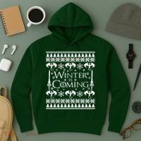 Winter is Coming Ugly Christmas Sweater Design Hoodie thumb 3