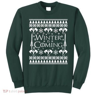 Winter is Coming Ugly Christmas Sweater Design Sweatshirt