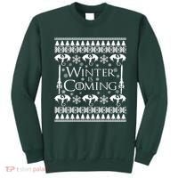 Winter is Coming Ugly Christmas Sweater Design Sweatshirt thumb 0