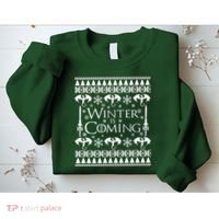 Winter is Coming Ugly Christmas Sweater Design Sweatshirt thumb 2