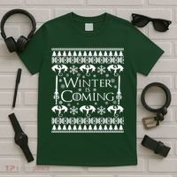 Winter is Coming Ugly Christmas Sweater Design T-Shirt thumb 5