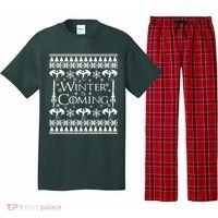 Winter is Coming Ugly Christmas Sweater Design Pajama Set thumb 0