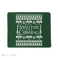 Winter is Coming Ugly Christmas Sweater Design Mousepad thumb 0