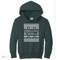 Winter is Coming Ugly Christmas Sweater Design Kids Hoodie thumb 0