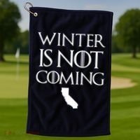 Winter Is Not Coming California Golf Towel thumb 1